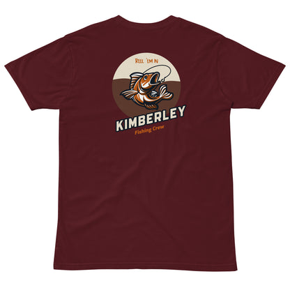 Kimberley Fishing Crew Tee - Burgundy